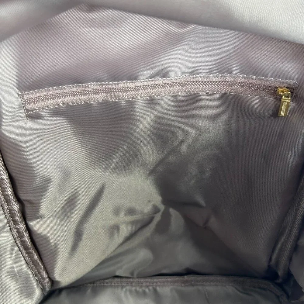 Backpack Purse Blue Vegan Leather Detachable Shoulder Strap Back & Inside Pocket